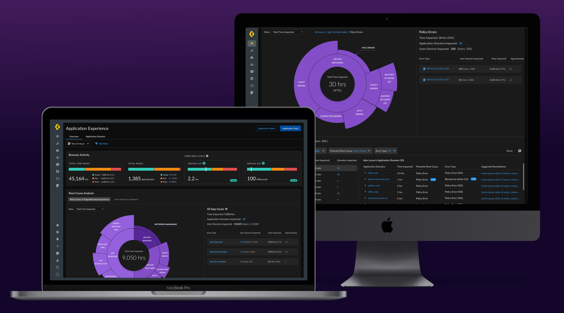 ADEM Application Experience with root cause analysis